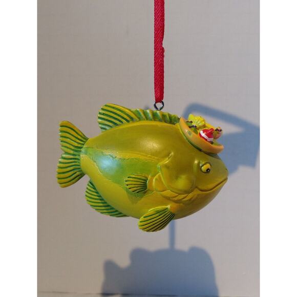 Hallmark Ornament - Fish with Hat - Picture 1 of 2